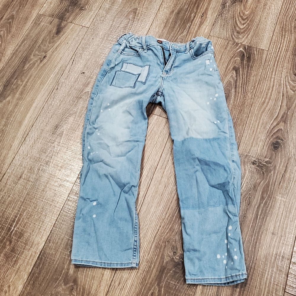 Girls Abercrombie Jeans Size 9-10 Denim Blue Relaxed Jeans